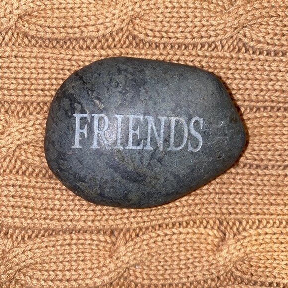 Inspirational Engraved Black River Stone - Picture 10 of 11